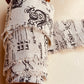 Linen Calligraphy script ribbon