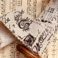 Linen Calligraphy script ribbon