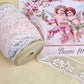 Delicate Vintage cotton lace. Pale Pink.