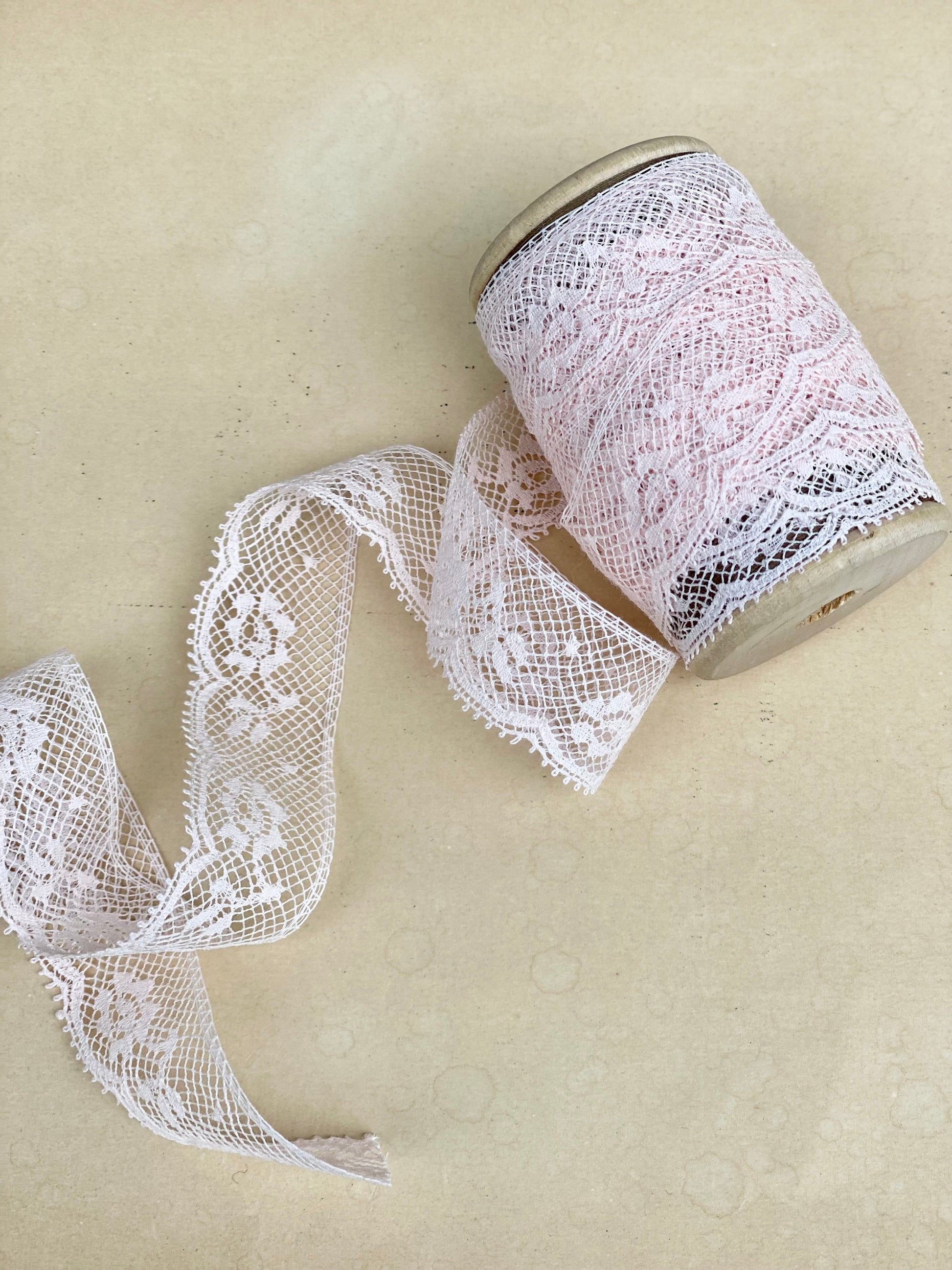 Delicate Vintage cotton lace. Pale Pink. – Miss Rose Sister Violet