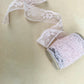 Delicate Vintage cotton lace. Pale Pink.