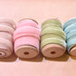 Pastel Palace collection of velvet ribbon on vintage spools.