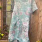 Primavera dress. Floral Teal