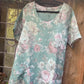 Primavera dress. Floral Teal