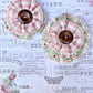 Flower Pin.... Stripes & Roses