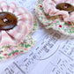 Flower Pin.... Stripes & Roses