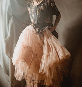 Celeste tulle tutu . Champagne.