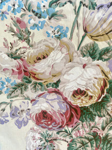 Poetry of Flowers Fabric Collection. Autumn Rose Bouquet.