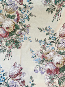 Poetry of Flowers Fabric Collection. Autumn Rose Bouquet.