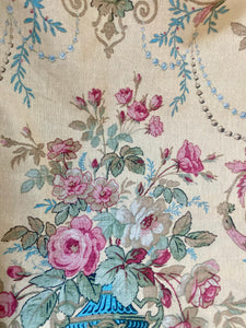 Poetry Of Flowers Fabric Collection. Antique Vase of Flowers.