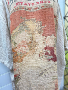 Isolde Linen dress. Tangerine