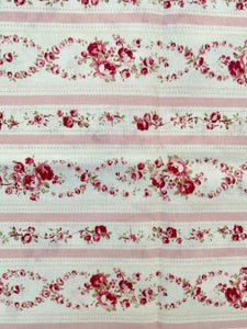 Raspberry Rose pink stripe fabric