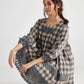 Isla Plaid Dress. Paynes Grey