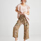 Eva Linen pants . Olive Branch Floral