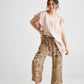 Eva Linen pants . Olive Branch Floral