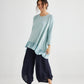 Ruby Ruffle Top.  French Blue