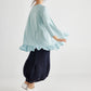 Ruby Ruffle Top.  French Blue