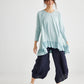 Ruby Ruffle Top.  French Blue