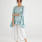 Ruby Ruffle Top.  French Blue