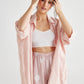 Teddie Linen shirt. Pale Tearose.