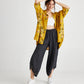 Teddie Linen Shirt. Sunflower Floral