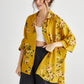 Teddie Linen Shirt. Sunflower Floral
