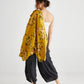 Teddie Linen Shirt. Sunflower Floral