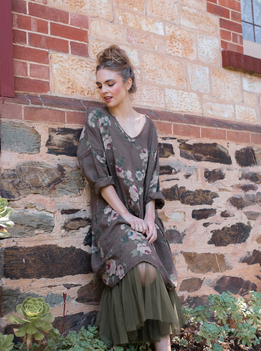 Ariette Tulle Tutu skirt. Moss