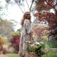 Stella floral dress. Cream Rose