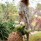 Stella floral dress. Cream Rose