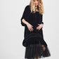 Florentine Velvet Coatdress. Ebony