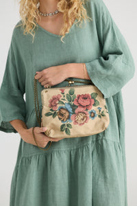 Stella Linen dress. Sea Foam.