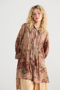Annabelle shirt dress. Antique Rose