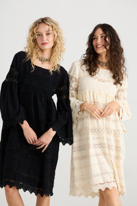 Sweetpea lace dress. Ebony