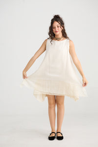 Arabesque Dress. Cream