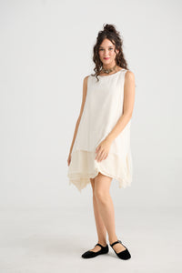 Arabesque Dress. Cream