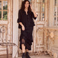Valentine chiffon blouse/jacket. Ebony