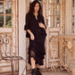 Valentine chiffon blouse/jacket. Ebony