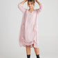 Primavera linen Dress . Blush pink.