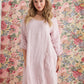 Primavera linen Dress . Blush pink.