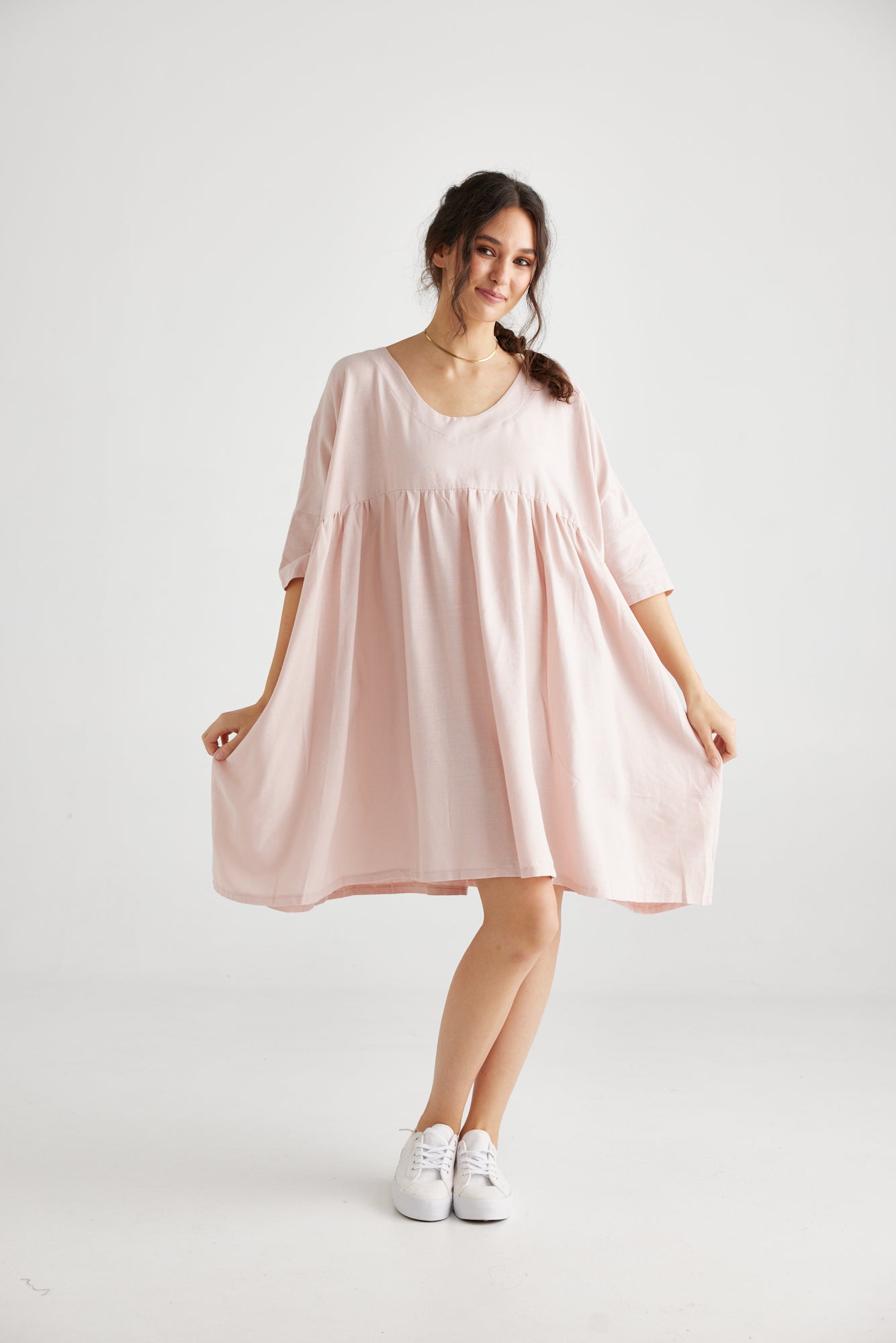 Provence dress. Blush pink