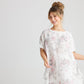 Rosabella linenDress. White. Vintage Rose
