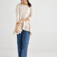 Ruby Ruffle Top . Blush