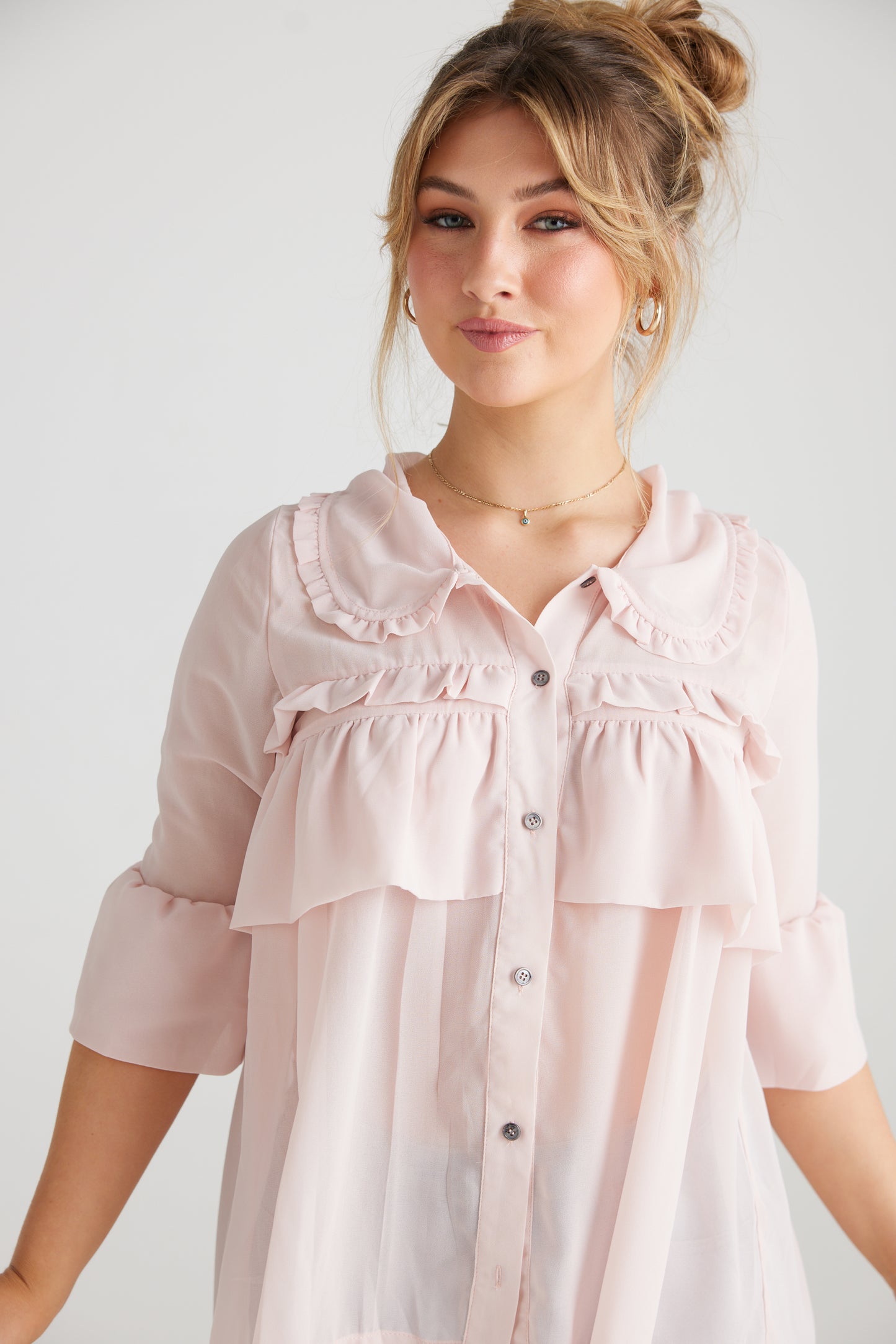 Isabella blouse/jacket. Ballerina Pink