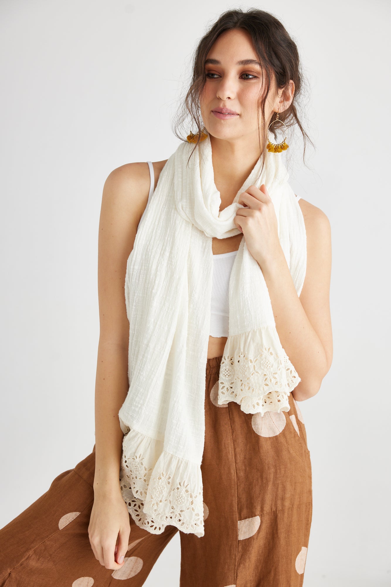 Wren Scarf. Coconut