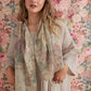 Antique garden scarf. Parchment