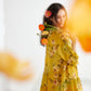 Stella Linen Dress.  Sunflower Floral