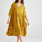 Stella floral linen dress. Sunflower