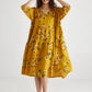 Stella floral linen dress. Sunflower
