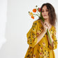 Stella floral linen dress. Sunflower